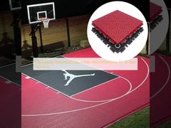 Baldosas entrelazadas para cancha de baloncesto 340x340x18mm PP, 10 años de garantía