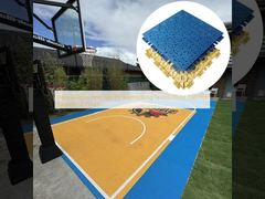Baldosas deportivas entrelazadas de PP antideslizantes de 340x340mm para cancha de baloncesto