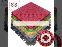 Baldosas deportivas entrelazadas modulares de PP 340x340mm antideslizantes multi-superficie