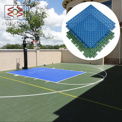 Tiles de suelo de canchas de baloncesto resistentes a las intempéries Tiles de interconexión multi deportivo CE RoSH