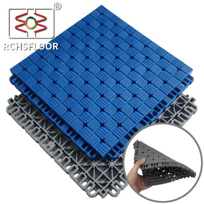 Tejas deportivas modulares de elastómero termoplástico 410g Pisos de cancha de baloncesto para el patio trasero
