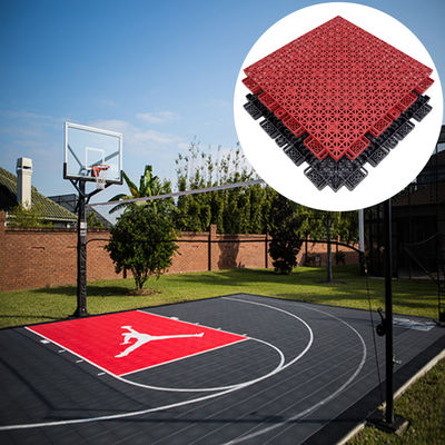 Pvc para pisos de deportes con conexión entre sí Pp plástico para canchas de baloncesto al aire libre