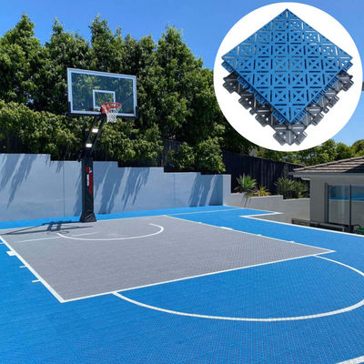 Pvc Pp Deportivo Pickleball Corte de baloncesto medio Pisos de azulejos entrelazados