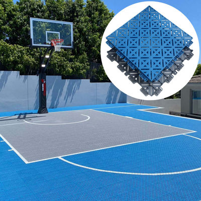 Patio de baloncesto inteligente de PP azulejos de plástico azulejos temporales para deportes al aire libre