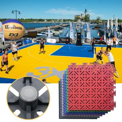 RCHS Instalar el piso de la cancha de baloncesto Construir azulejos modulares de la cancha de baloncesto