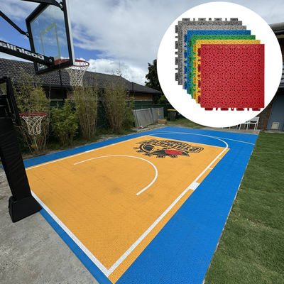 Pvc de vinilo Pp de pickleball de media cancha azulejos de piso de cancha de baloncesto al aire libre