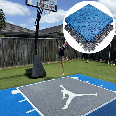 Al aire libre Buena absorción de choques 3x3 Pisos de baloncesto Modular patios traseros Tija de piso de la cancha